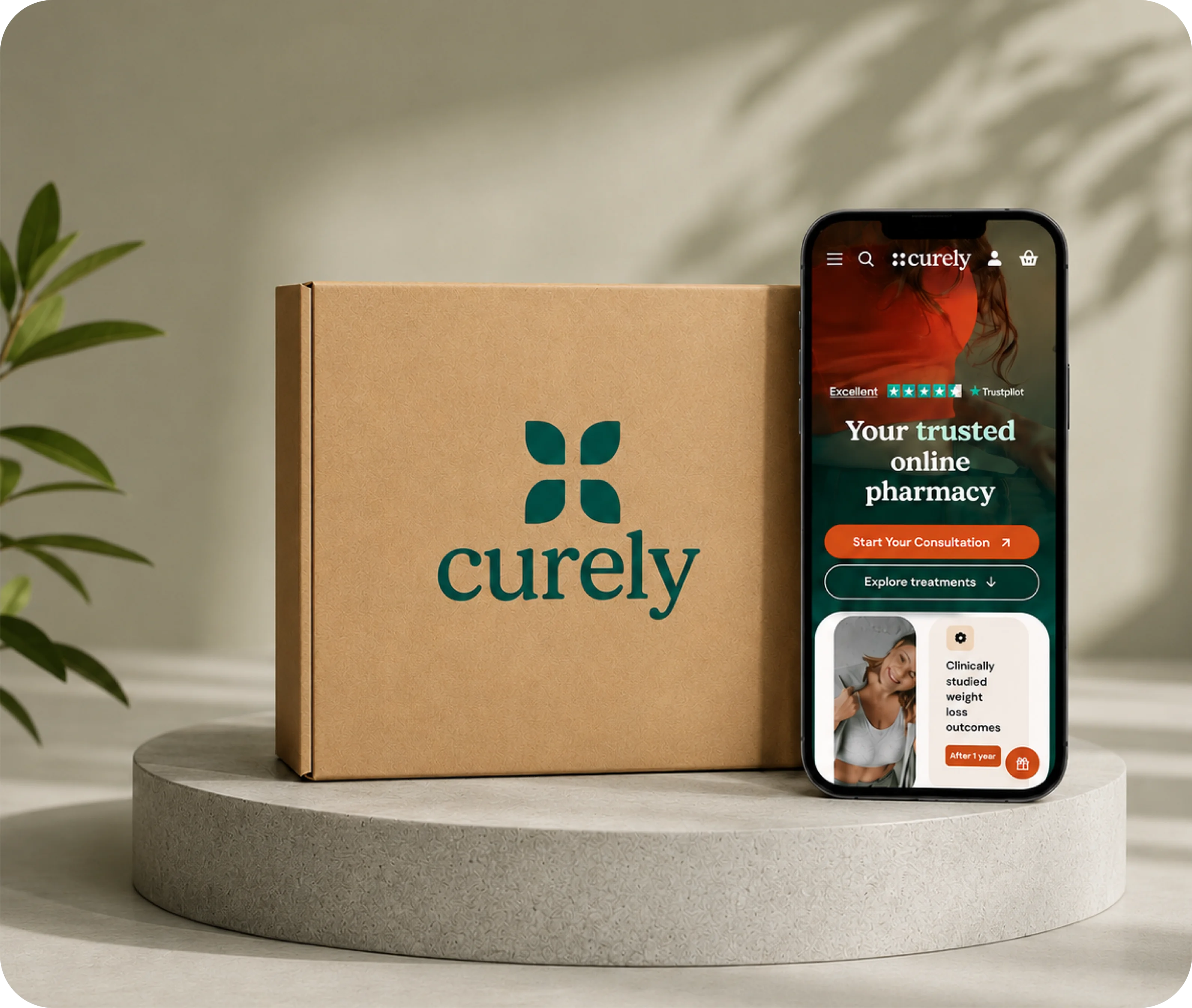 Curely delivery box and app