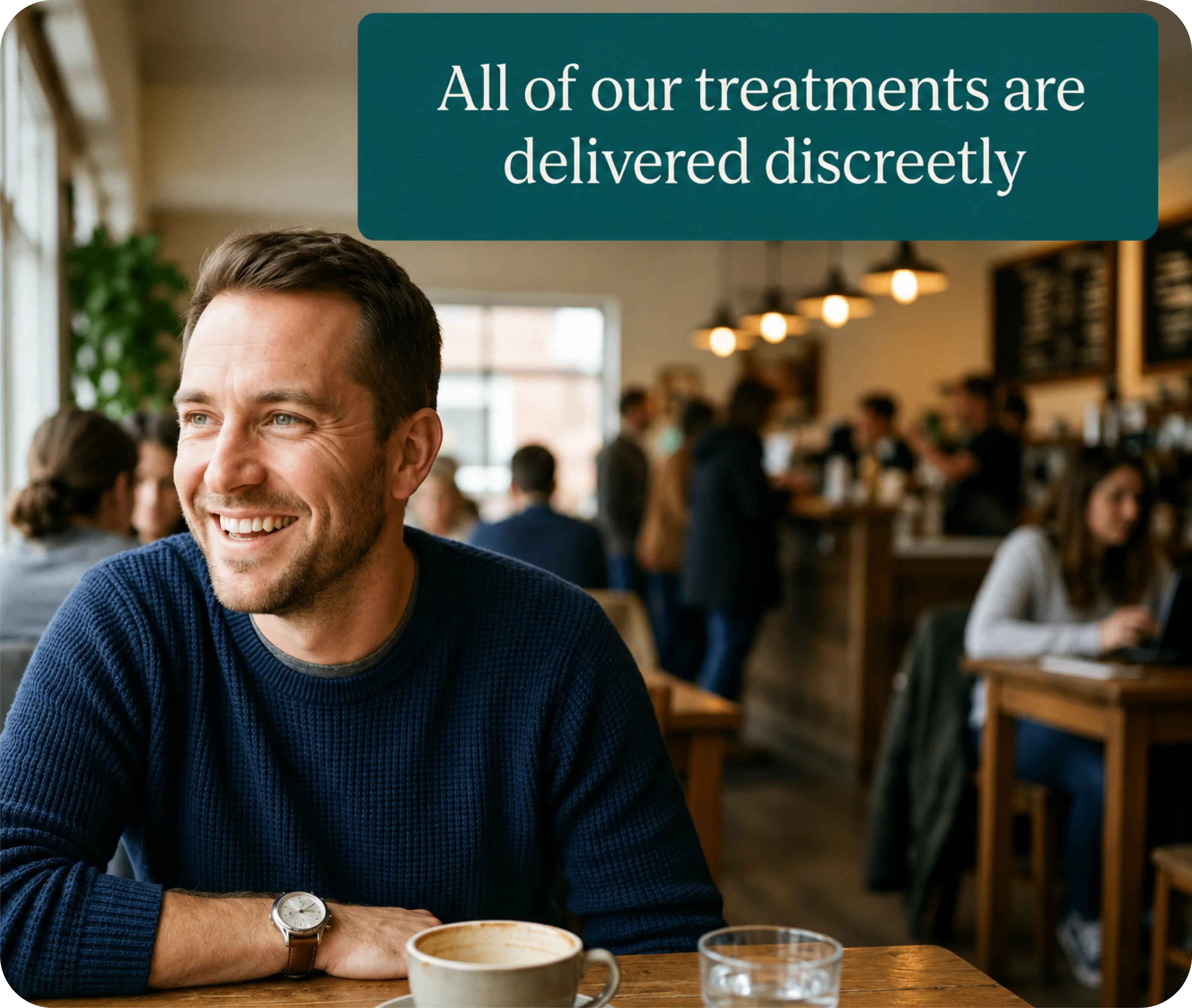 All of our treatments are delivered discreetly